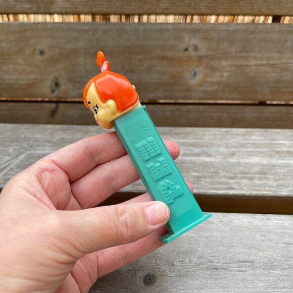 VINTAGE 90s 🍭 PEBBLES PEZ DISPENSER . 1992 FLINTSTONES MEMORABILIA . RETRO CANDY - Picture 13 of 16